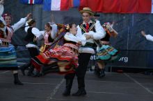 Folk dance groups performances